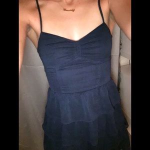 navy blue skater dress